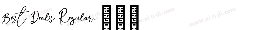 Best Deals Regular字体转换